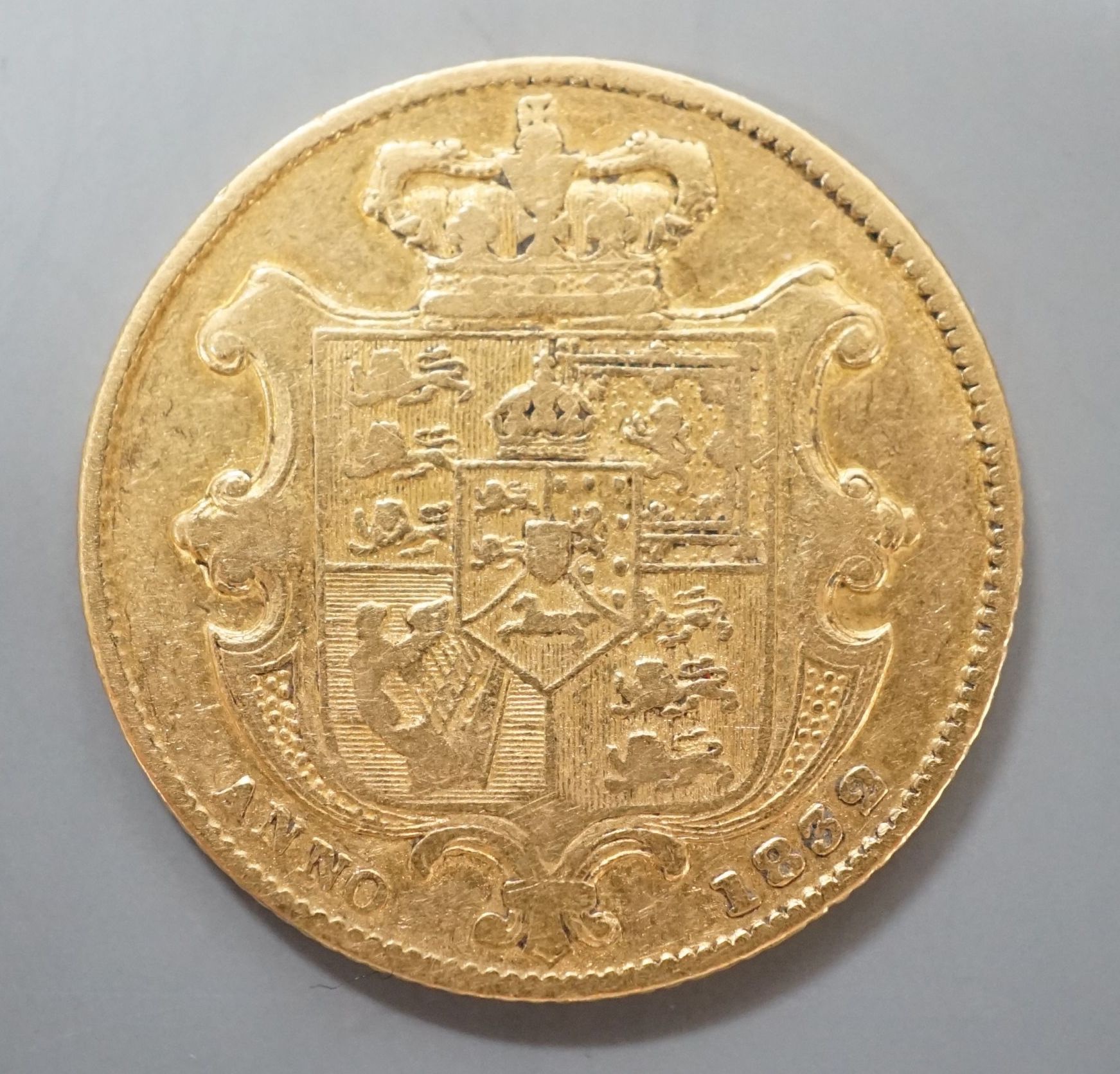 A William IV gold sovereign, 1832, F.